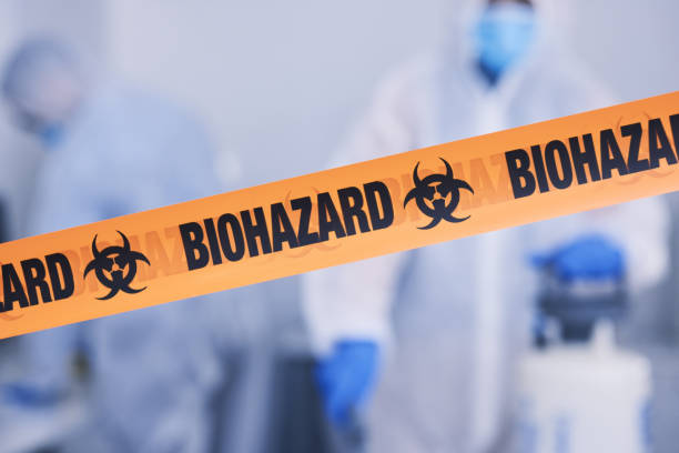 Professional Biohazard Cleanup technician working in Spirit Lake, IA